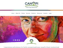 Tablet Screenshot of canopi.com.au